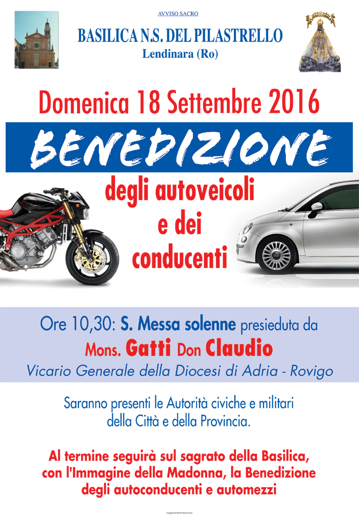 benedizione auto 2016