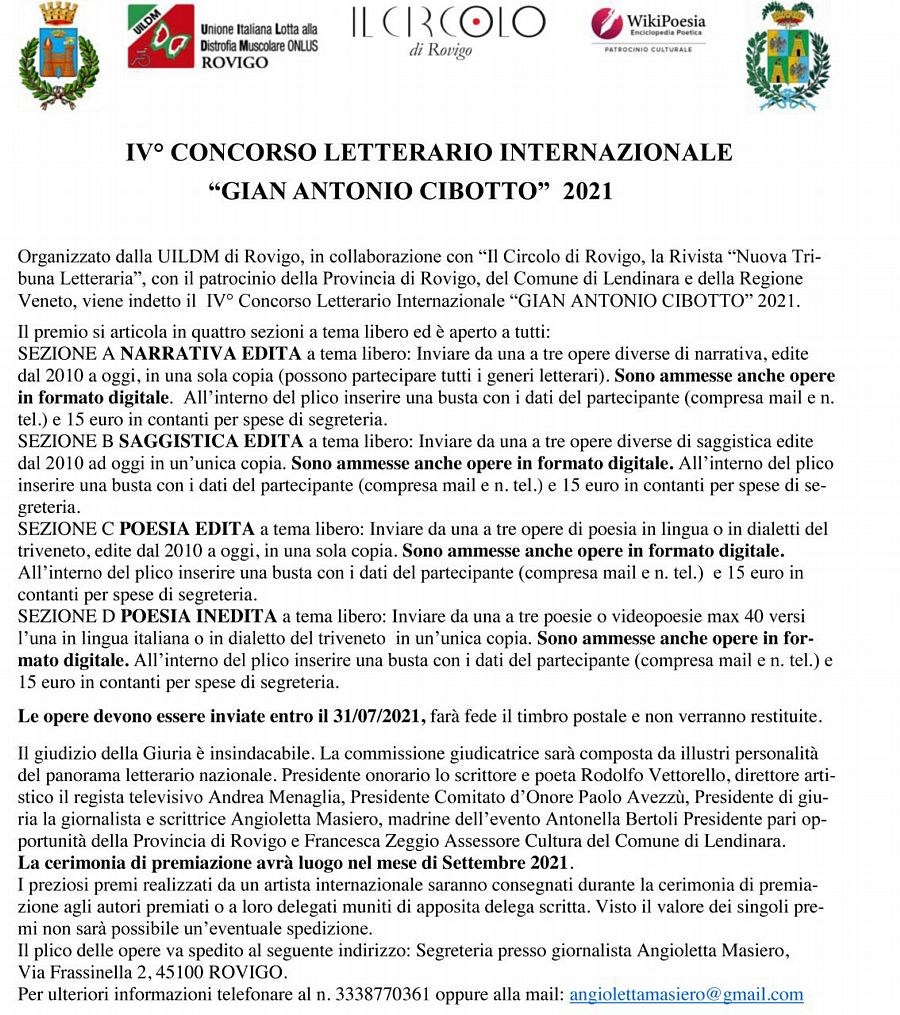 concorso cibotto 2021